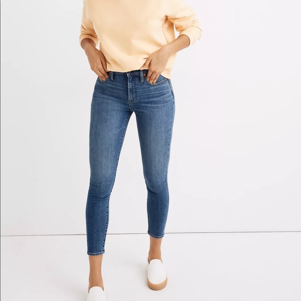 Madewell Tall Curvy High-Rise Skinny Crop Jeans in Dalstrom Wash Size 27T